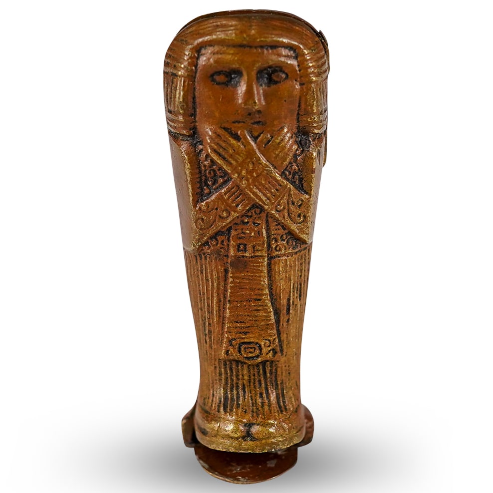 Antique Bronze Sarcophagus Pendant with Case (1 of 7)