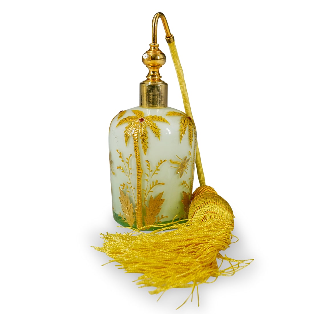 Art Nouveau Enamel Glass Perfume Atomizer (1 of 7)