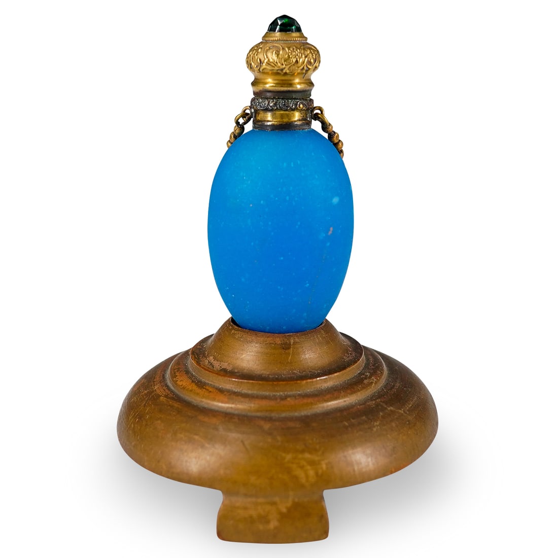 Antique French Opaline Chatelaine Perfume Bottle (1 of 5)