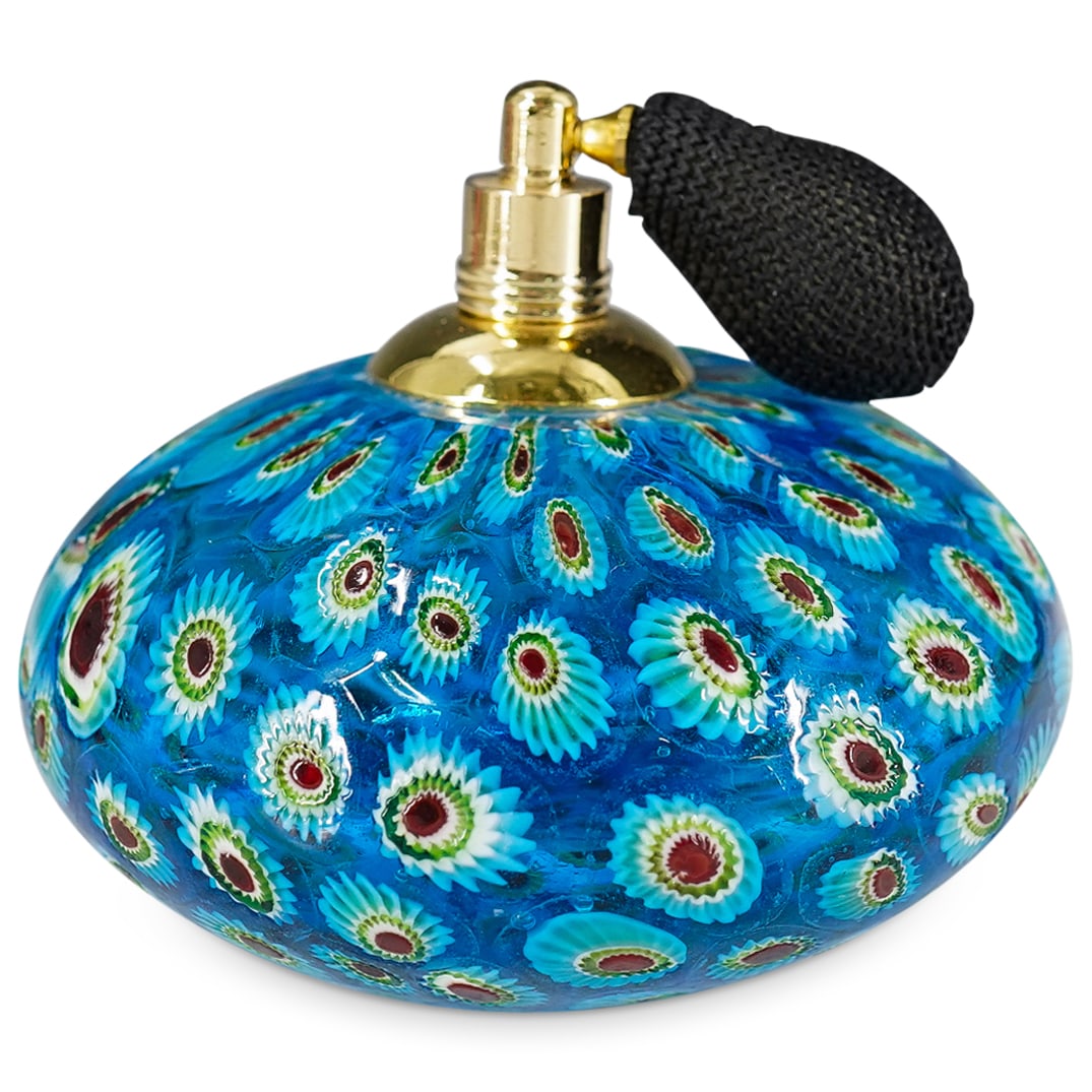 Vintage Millefiori Art Glass Perfume Atomizer (1 of 4)