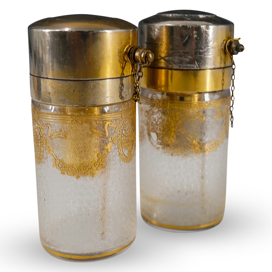 (2Pc) St Louis. French Glass Perfume Atomizers (1 of 5)