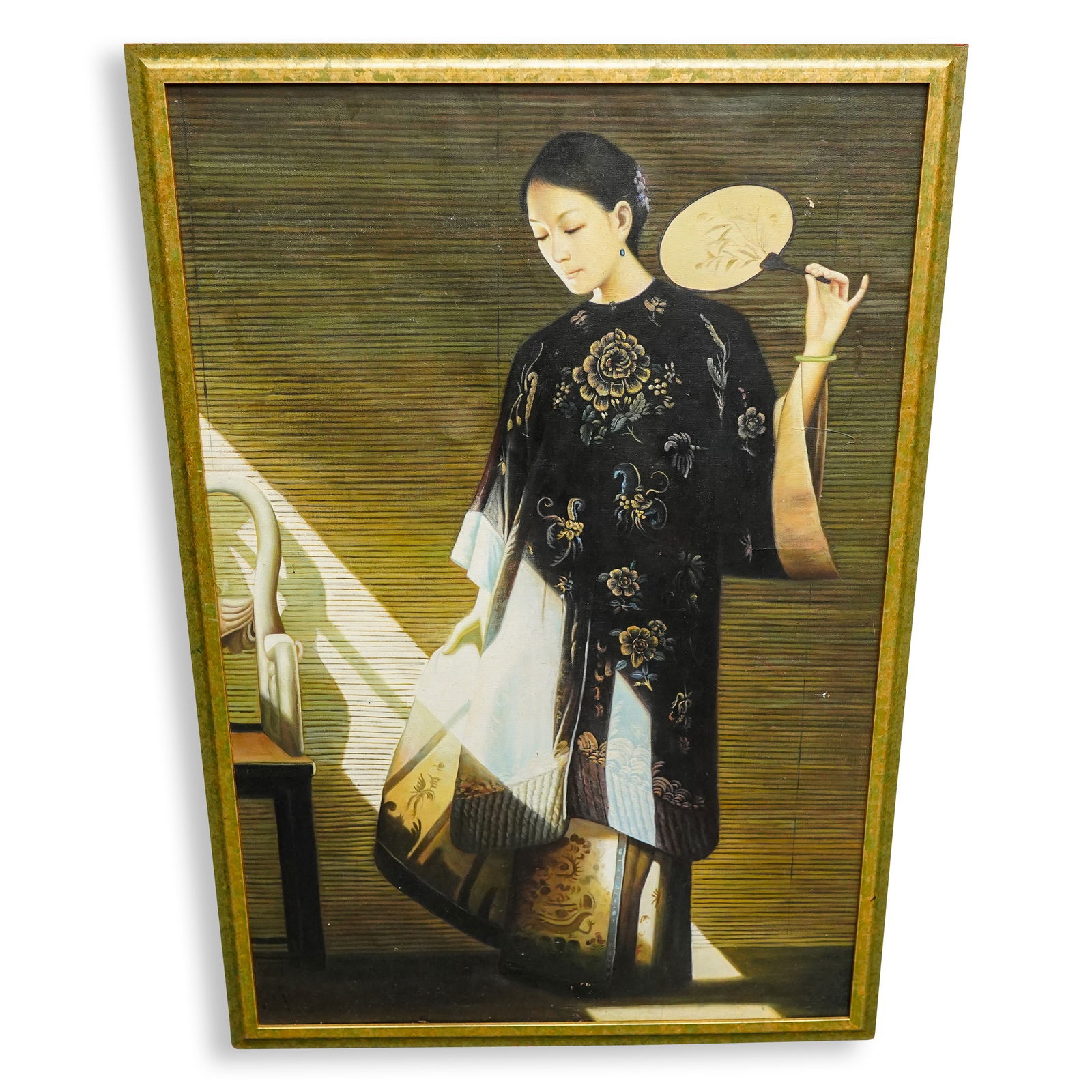 Chinese Oil On Paper Portrait Painting (1 of 11)