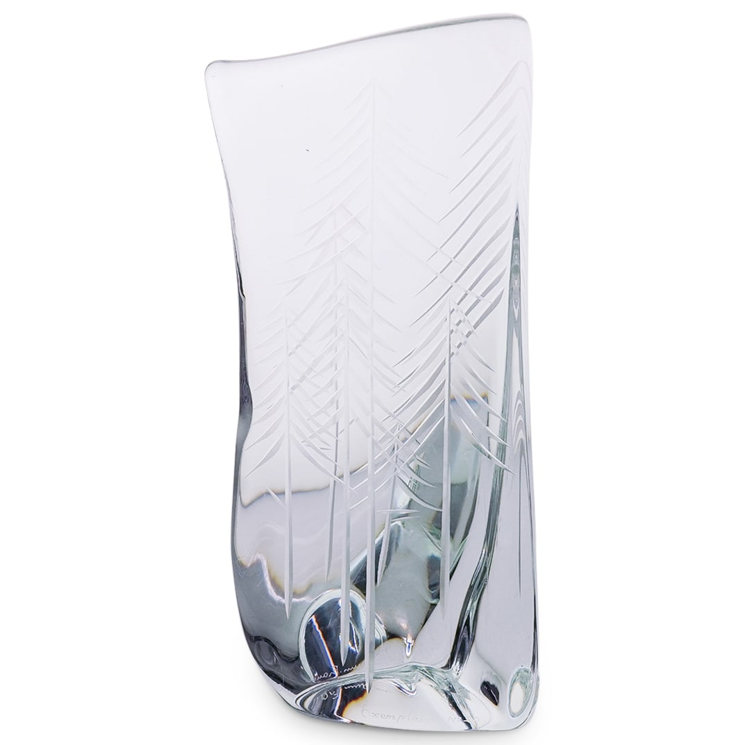 Daum Crystal Glass "Exemplaire No 20" Abstract Trees Sculpture (1 of 6)