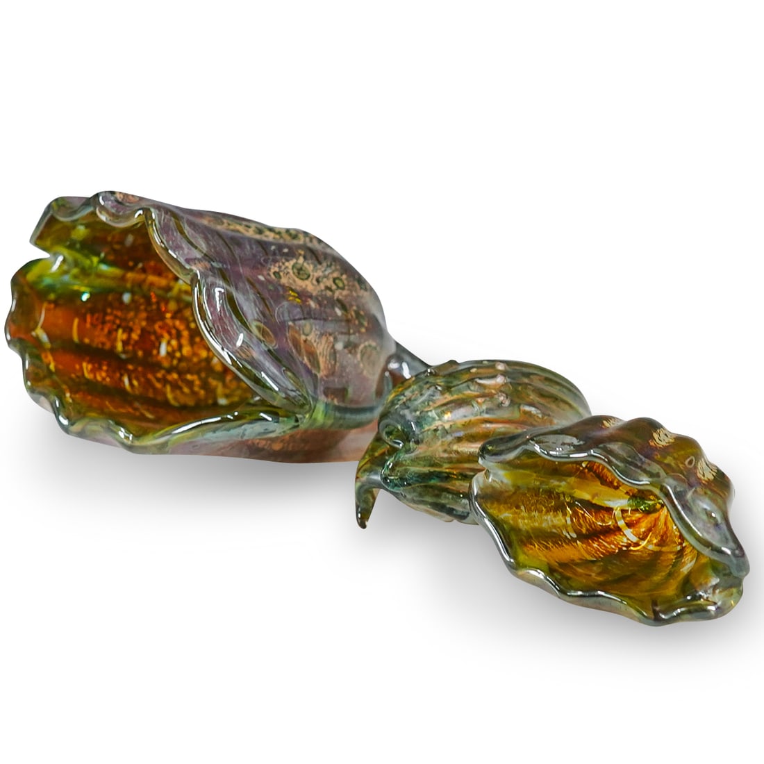 (3 Pc) Seguso Murano Art Glass Sea Shell Sculptures (1 of 20)
