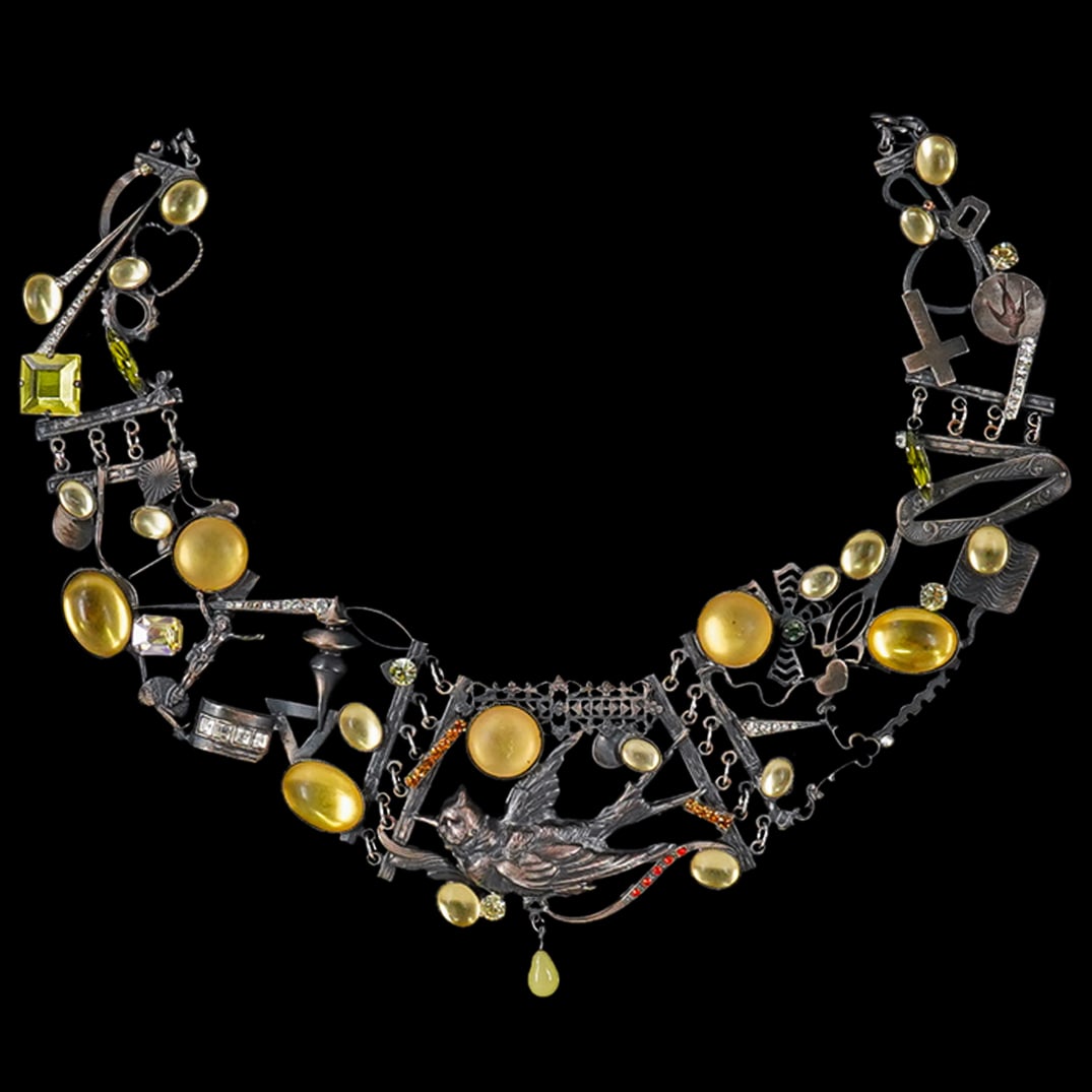 Pierre Cavalan (French, B.1954) Mixed Media Collar Necklace (1 of 9)