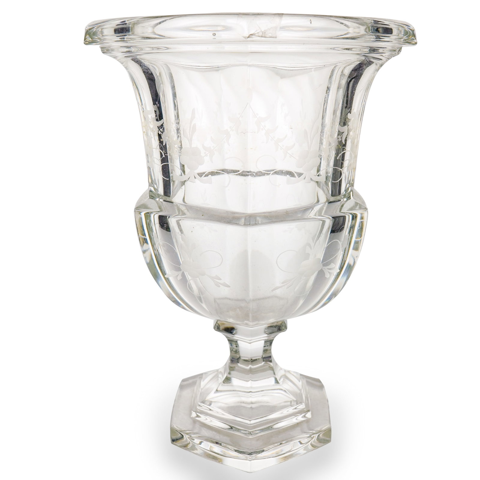 Vintage Tiffany and Co. Etched Crystal Urn Vase (1 of 7)