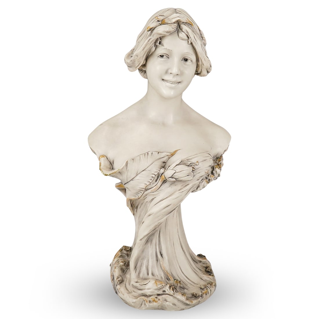 Art Nouveau Royal Dux Porcelain Woman's Bust (1 of 9)