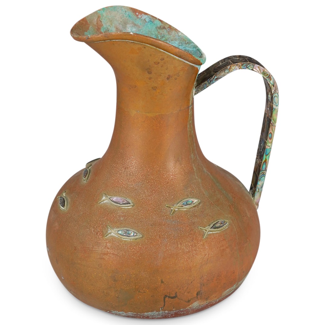 Los Castillo Mixed Metal Water Pitcher (1 of 7)