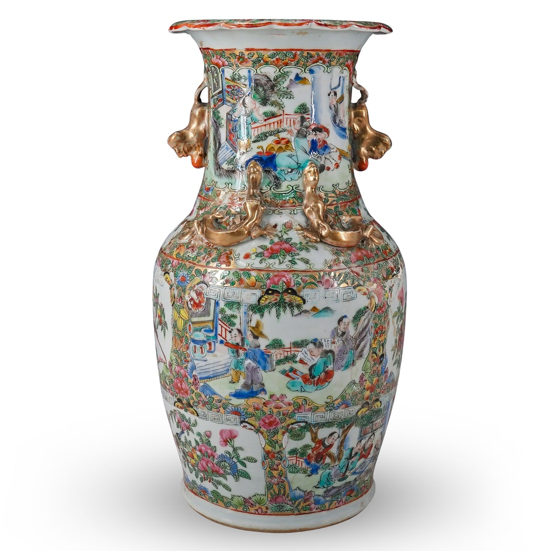 Antique Chinese Rose Medallion Porcelain Vase (1 of 10)