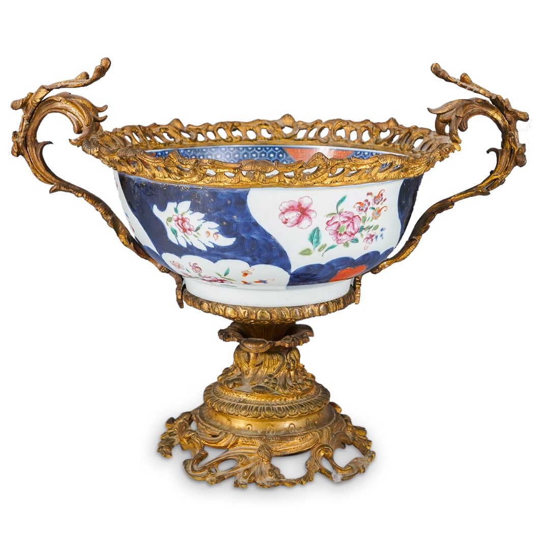 Antique Chinoiserie Porcelain and Bronze Centerpiece (1 of 8)