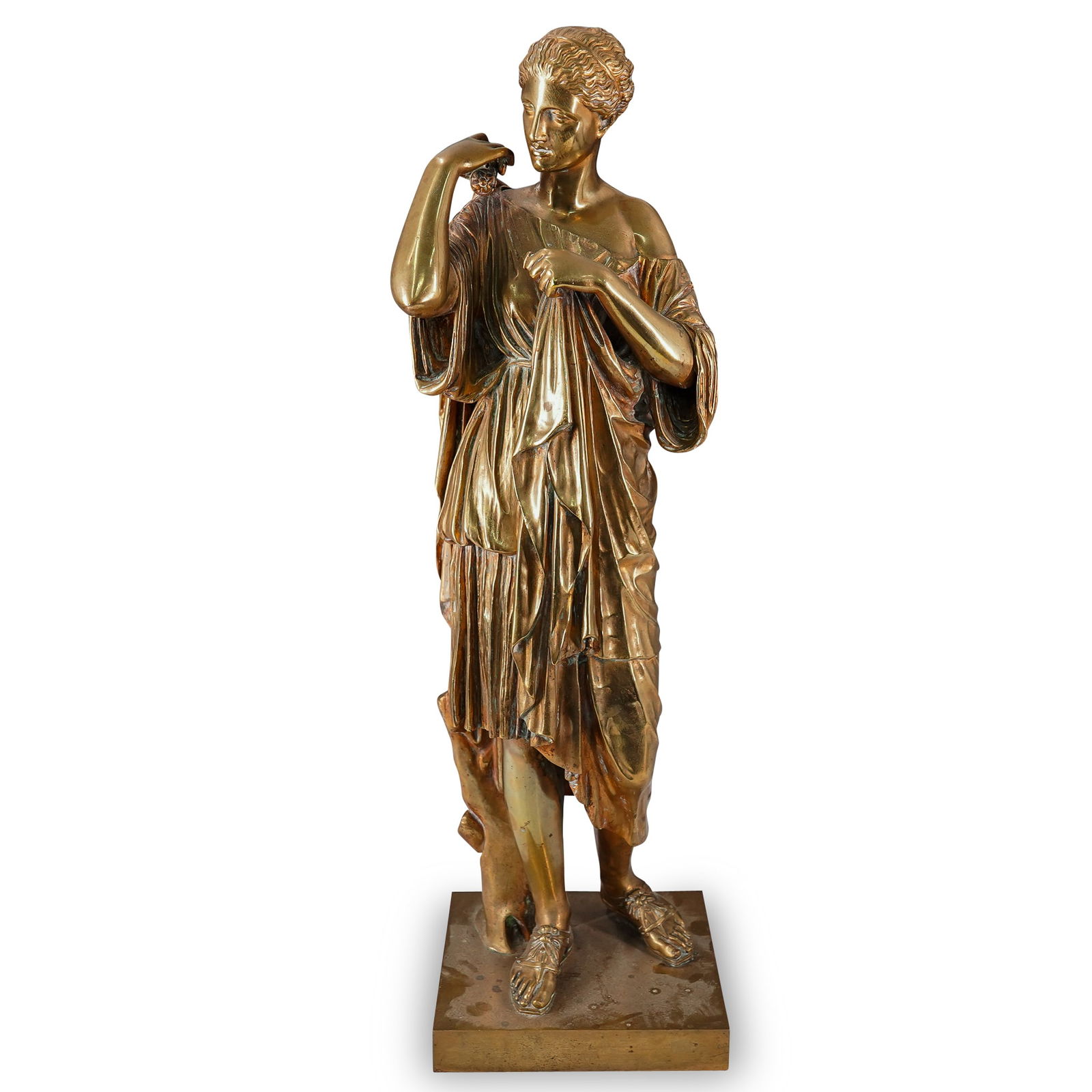 Antique Gilt Bronze "Diana Of Gabii" Sculpture (1 of 16)