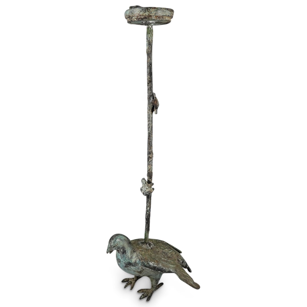 After Ilana Goor Bronze Bird Candlestick (1 of 7)