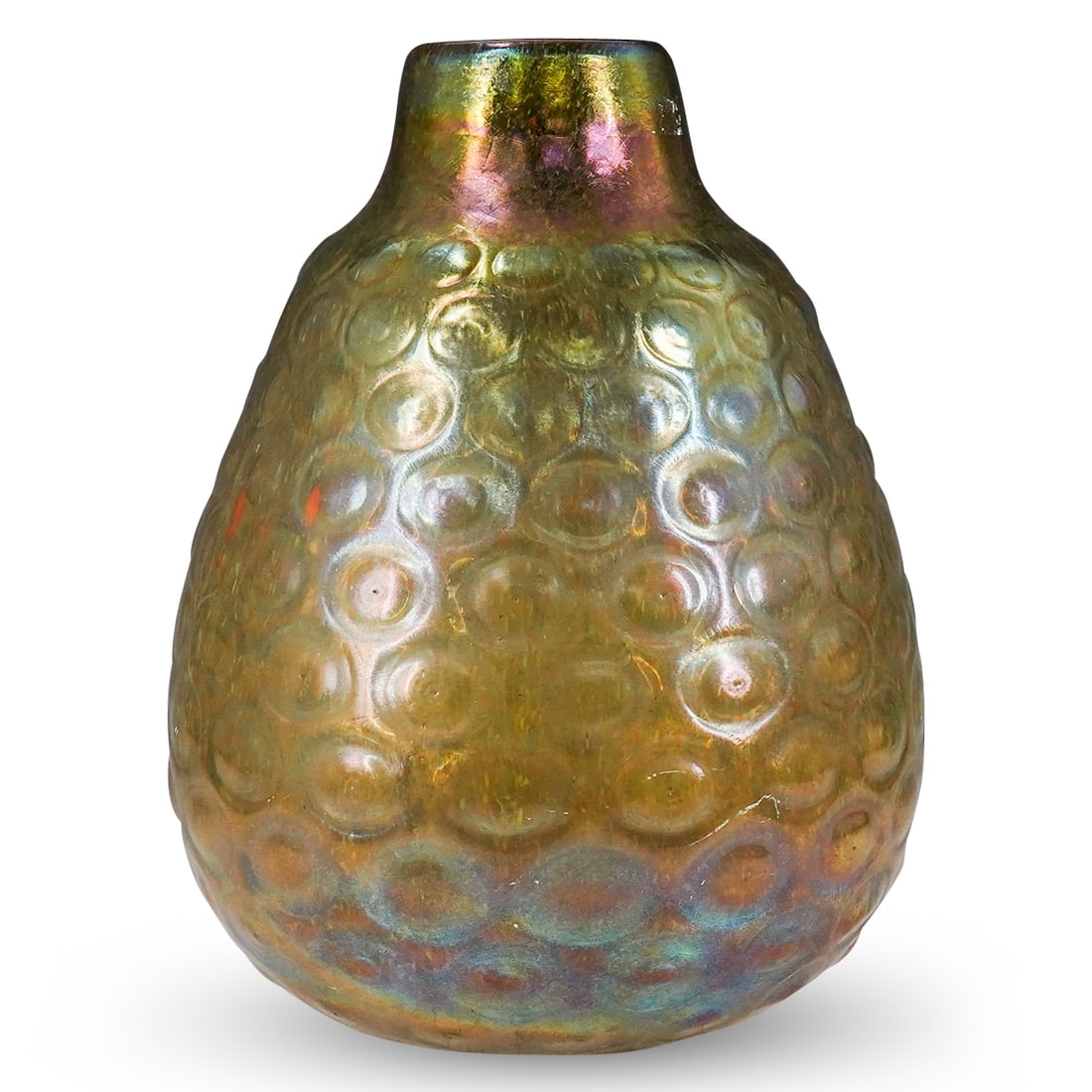 Antique Iridescent Art Glass Vase (1 of 7)