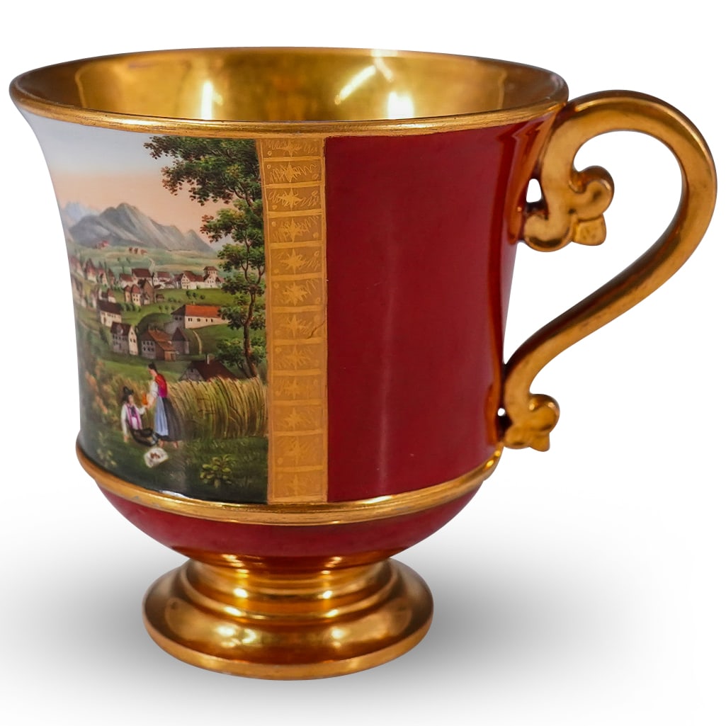 Antique Hand Painted Porcelain Cup (1 of 10)