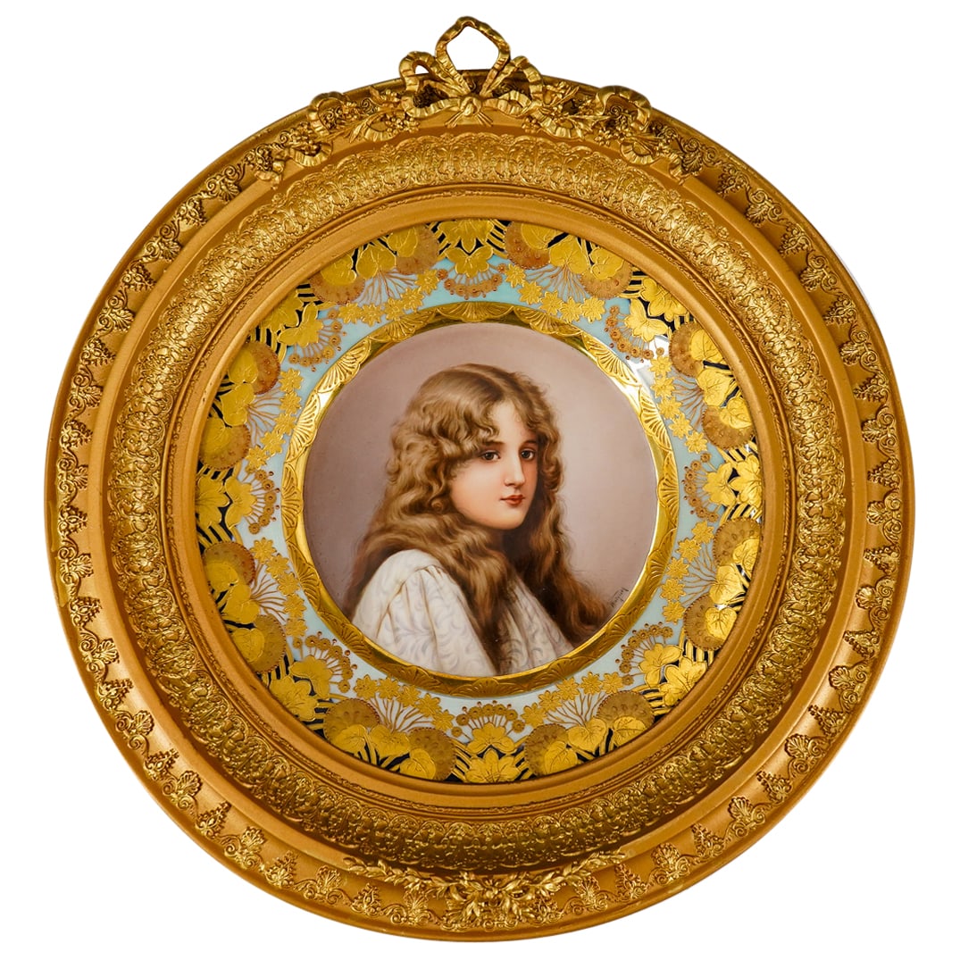 Antique Royal Vienna "Herbst" Porcelain Display Plate (1 of 8)