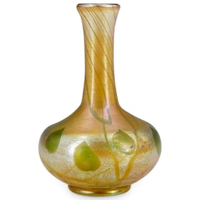 Antique Louis Comfort Tiffany Favrile Glass Bud Vase
