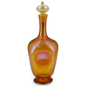 Antique Louis Comfort Tiffany Favrile Glass Decanter