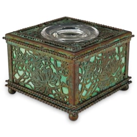 Tiffany Studios Grapevine Bronze Inkwell