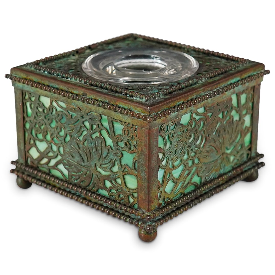Tiffany Studios Grapevine Bronze Inkwell (1 of 7)