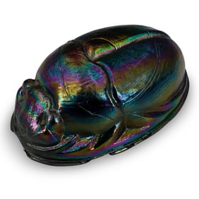 Attr. To Tiffany Studios Favrile Glass Scarab Beetle Shade