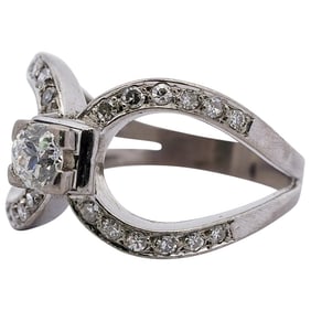Vintage 14k Gold and 1ct Diamond Ring