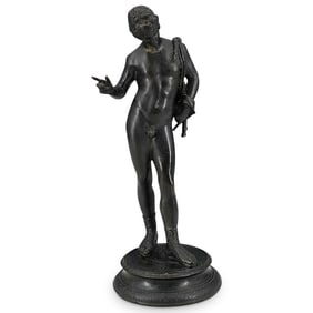 19th Century Grand Tour Bronze Narcissus Figurine