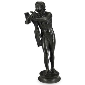 19th Century Grand Tour Faun Bronze Figurine