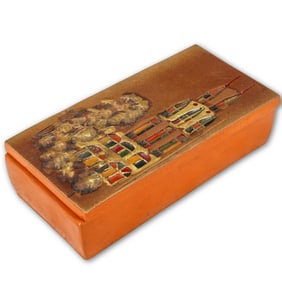Aldo Londi Bitossi Pottery "Campus" Trinket Box Italy