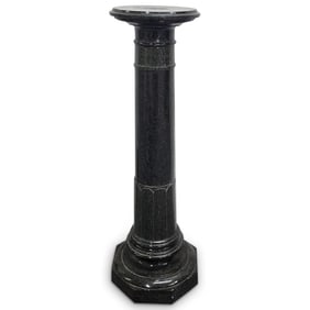 Vintage Octagonal Marble Pedestal
