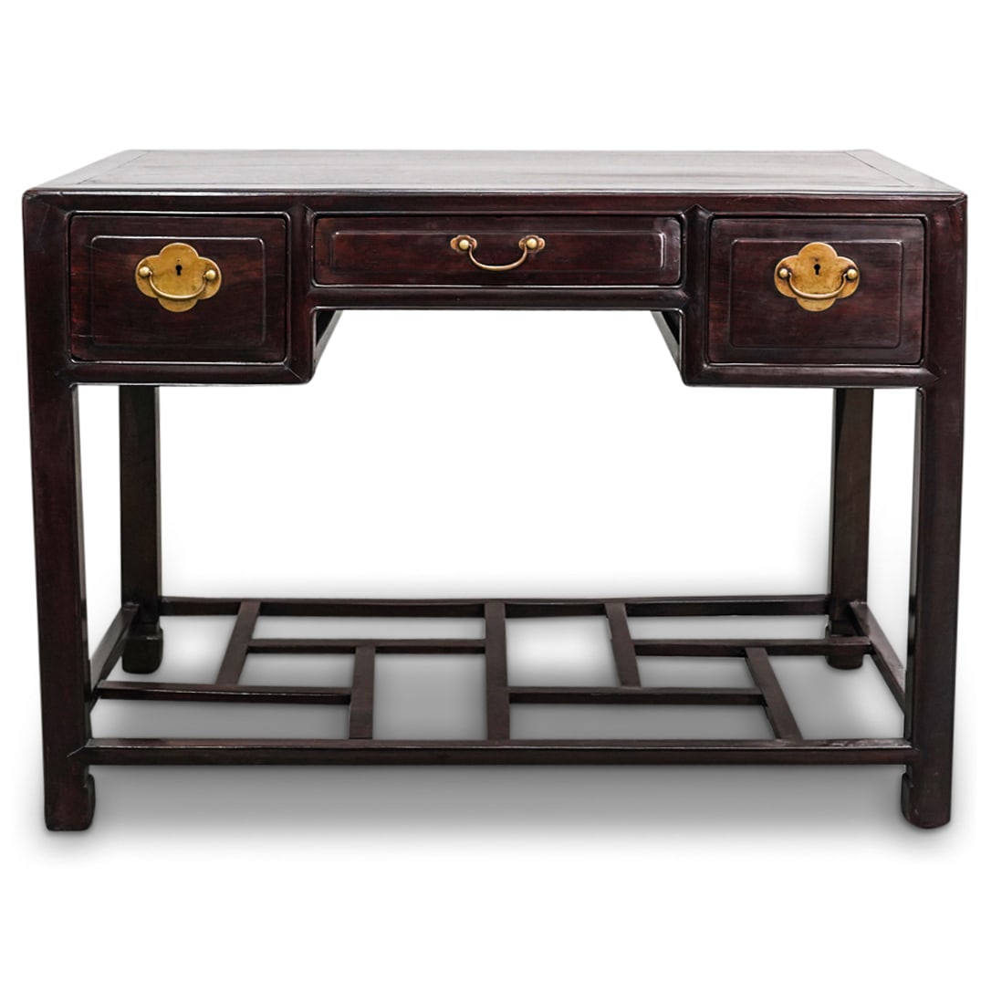 Early 19th Century Chinese Rosewood Scholar's Desk (1 of 9)