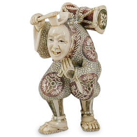 Antique Japanese Carved Bone Figure