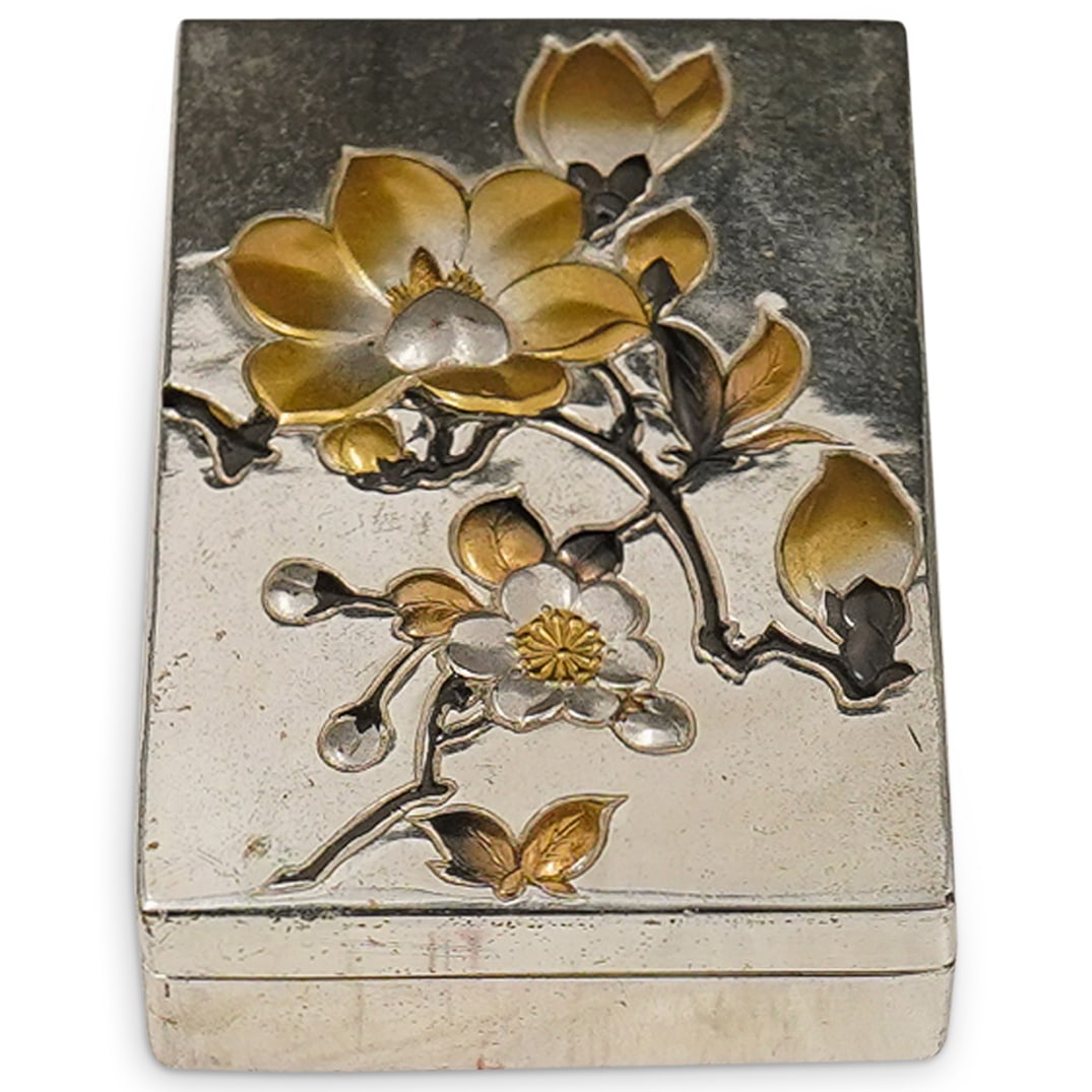 Antique Japanese Parcel Gilt Metal Box (1 of 5)