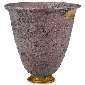 Leon Volkmar (America, 1879–1959) Ceramic Volcanic Vase