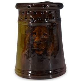 Rookwood Pottery Lion Puzzle Mug