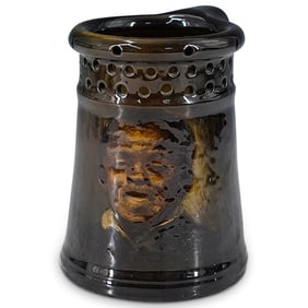 Rookwood Pottery Black Americana Portrait Puzzle Mug