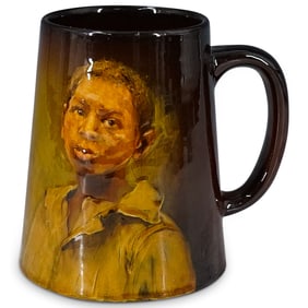 Rookwood Pottery Black Americana Portrait Mug