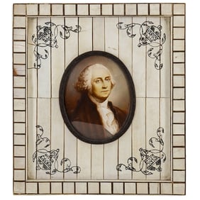 Antique Miniature George Washington Portrait