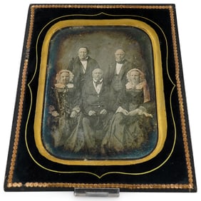 Antique Daguerreotype Group Portrait