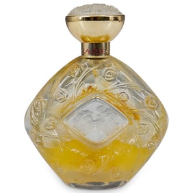 Vintage Lalique 'Le Baiser" Crystal Perfume Bottle
