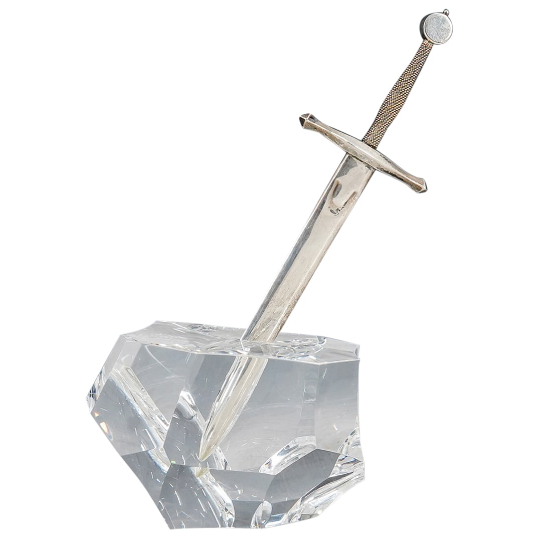 Steuben Art Glass Excalibur Paperweight (1 of 9)