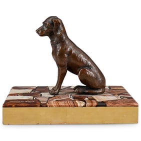 Karlsbad Austrian Bronze Dog Figurine