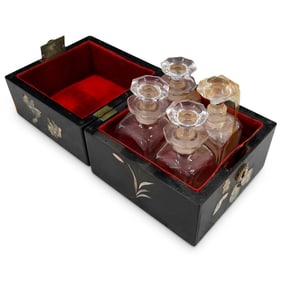 English 19th Cent. Mother-Of Pearl Inlaid Vanity Box
