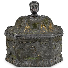 19th Century Pewter Tobacco Box