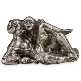 Vintage Sterling Silver Erotic Figurine