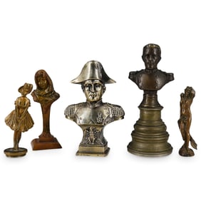 (5 Pc) Antique Bronze Figurines