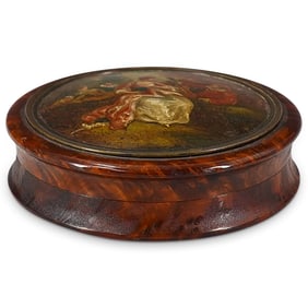 Very Fine Antique French Burl Wood Snuff Box