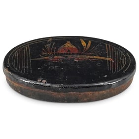 Vintage Tobacco Tin Oval Box