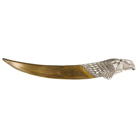 Art Deco Mixed Metal Eagle Letter Opener