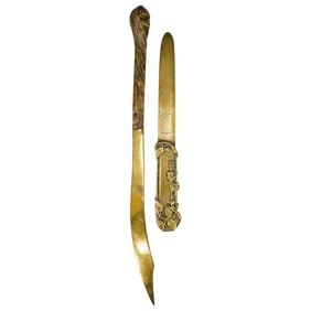 (2 Pc) Art Nouveau Letter Openers