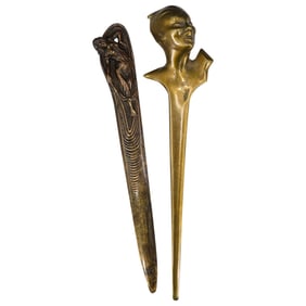 (2 Pc) Figural Letter Openers